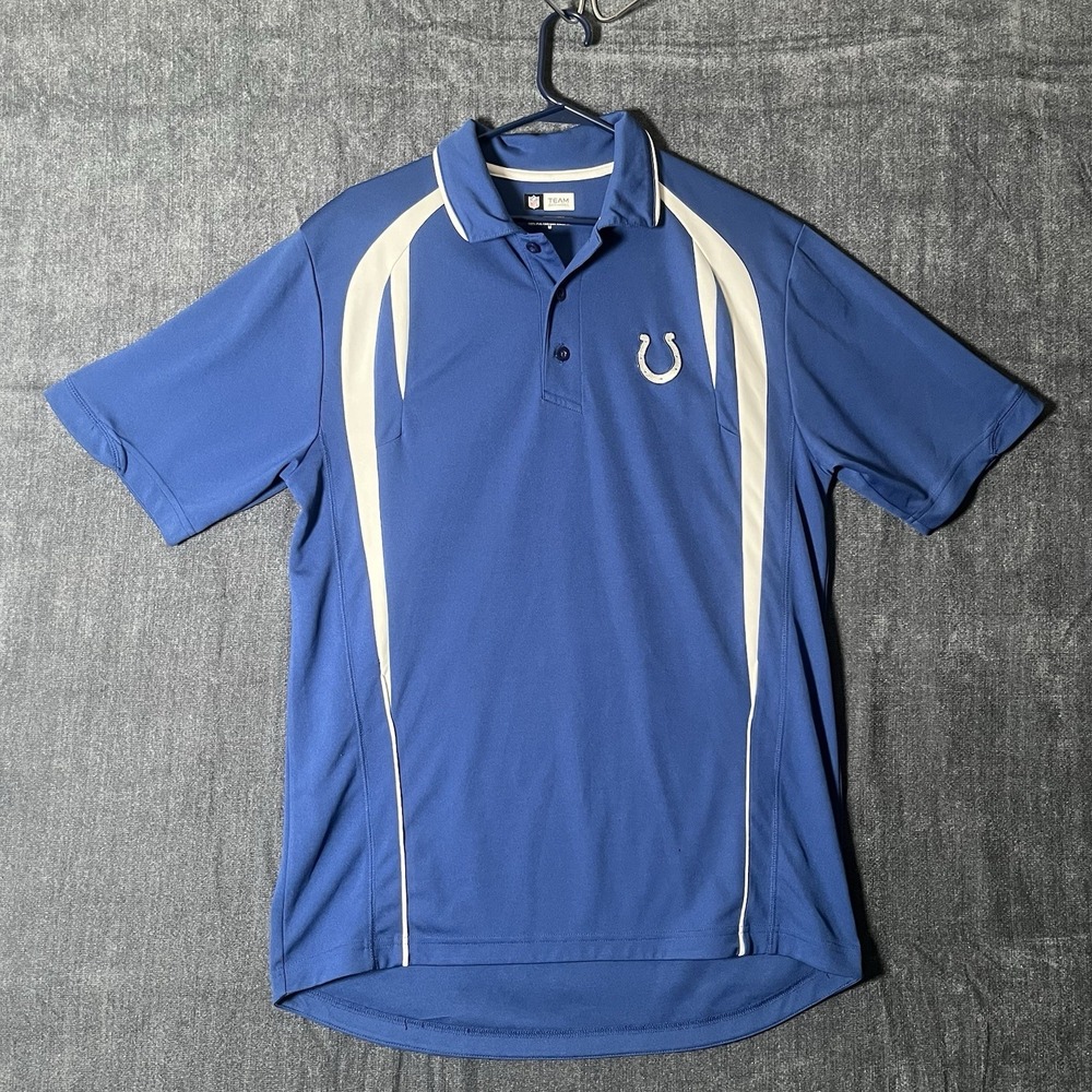 Indianapolis Colts NFL Team Apparel Team Issue Onfield Coach Polo Shirt M